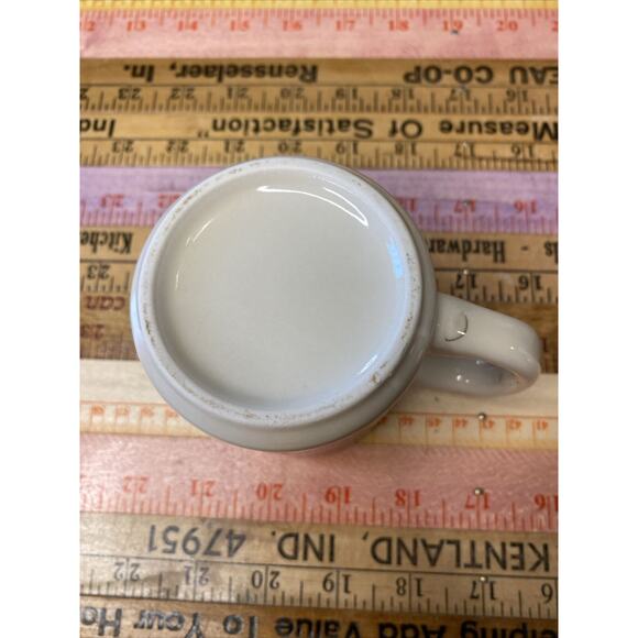 Vintage Morton Salt Coffee Cup Mug 1921 Logo When It Rains It Pours - Picture 9 of 10